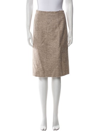 Salvatore Ferragamo Wool Knee-Length Skirt