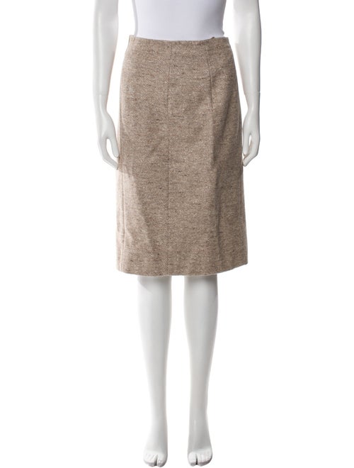 Salvatore Ferragamo Wool Knee-Length Skirt