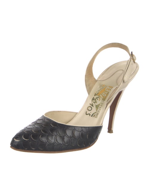 Salvatore Ferragamo Leather Slingback Pumps