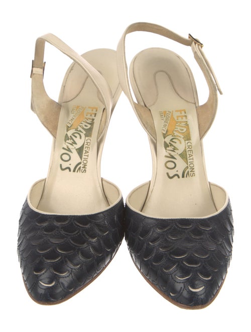 Salvatore Ferragamo Leather Slingback Pumps