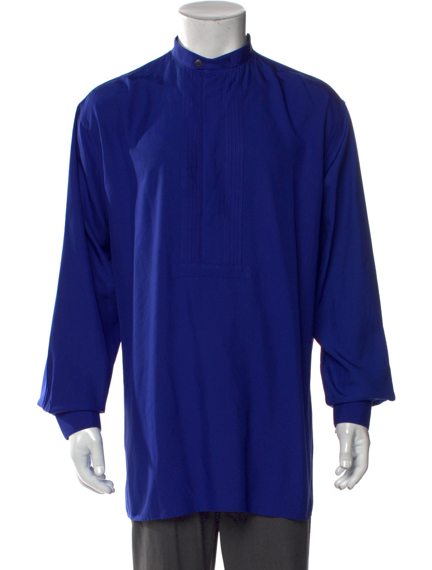 Salvatore Ferragamo Silk Long Sleeve Dress Shirt