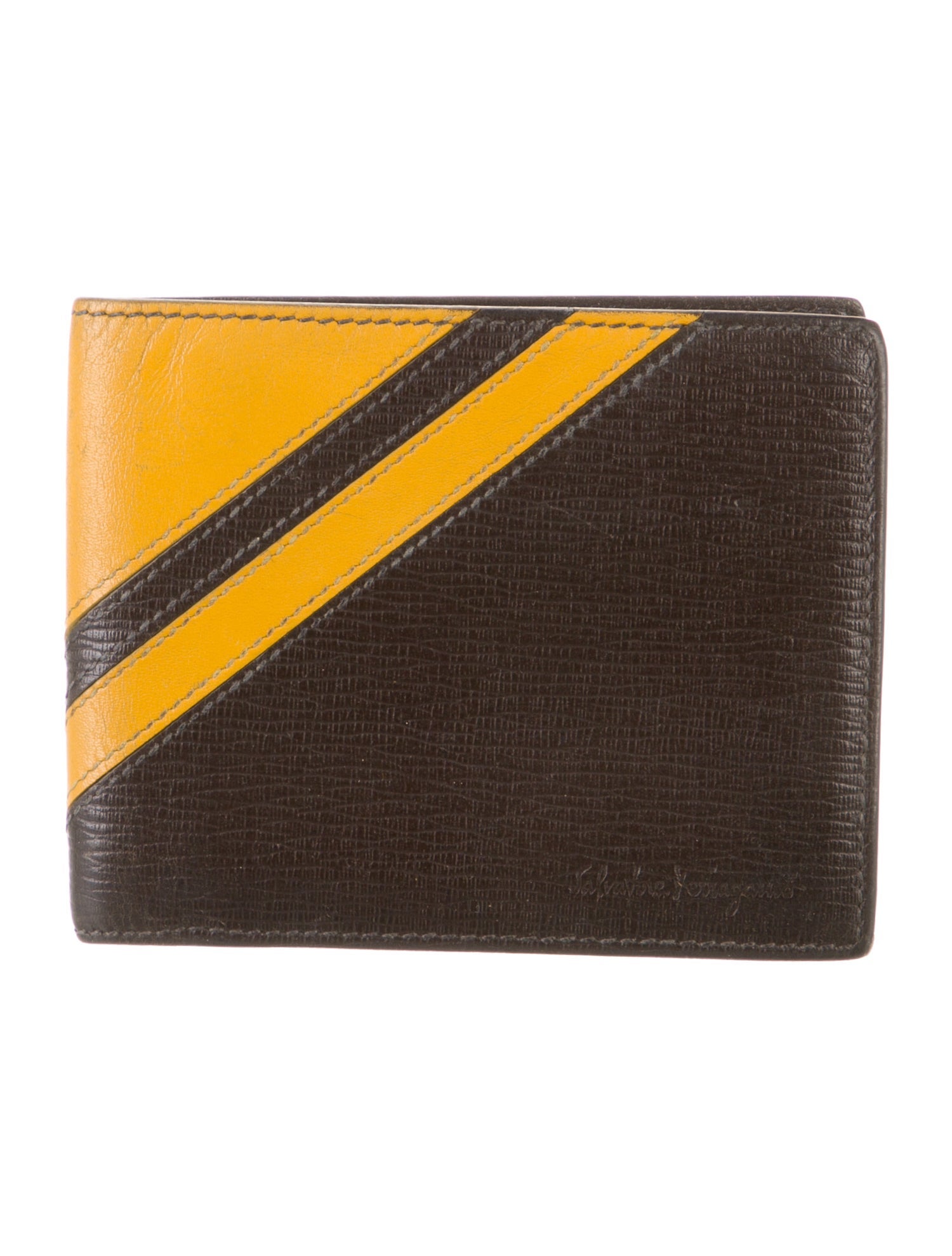 Salvatore Ferragamo Leather Printed Bifold Wallet