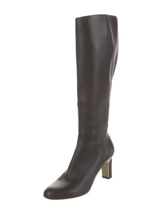 Salvatore Ferragamo Leather Riding Boots