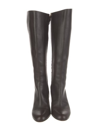 Salvatore Ferragamo Leather Riding Boots