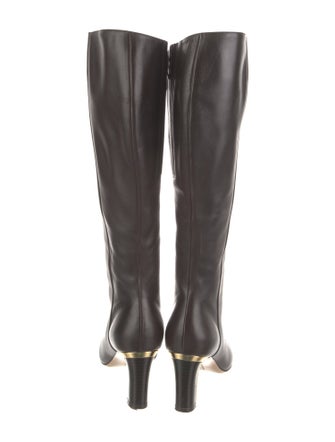 Salvatore Ferragamo Leather Riding Boots