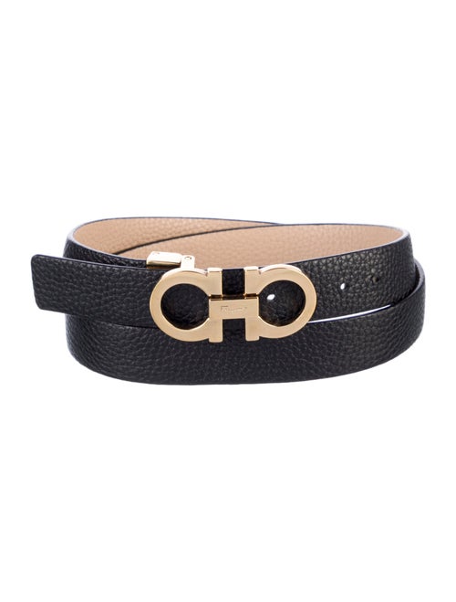 Salvatore Ferragamo Skinny Leather Belt