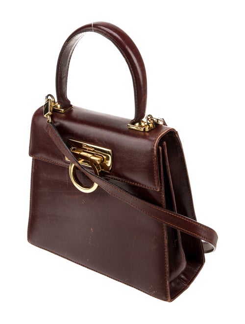 Salvatore Ferragamo Leather Top Handle Bag