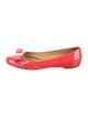 Salvatore Ferragamo Vara Bow Accent Patent Leather Ballet Flats
