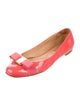 Salvatore Ferragamo Vara Bow Accent Patent Leather Ballet Flats