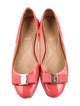 Salvatore Ferragamo Vara Bow Accent Patent Leather Ballet Flats