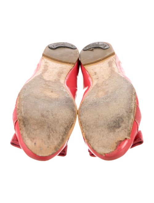 Salvatore Ferragamo Vara Bow Accent Patent Leather Ballet Flats