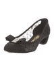 Salvatore Ferragamo Vara Bow Accent Mesh Pumps