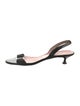 Salvatore Ferragamo Vara Bow Accent Patent Leather Slingback Sandals