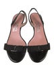 Salvatore Ferragamo Vara Bow Accent Patent Leather Slingback Sandals
