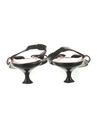 Salvatore Ferragamo Vara Bow Accent Patent Leather Slingback Sandals