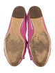 Salvatore Ferragamo Patent Leather Bow Accents Ballet Flats