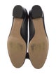Salvatore Ferragamo Leather Bow Accents Ballet Flats