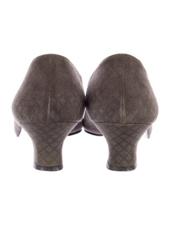 Salvatore Ferragamo Suede Animal Print Pumps