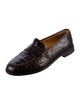 Salvatore Ferragamo Crocodile Dress Loafers