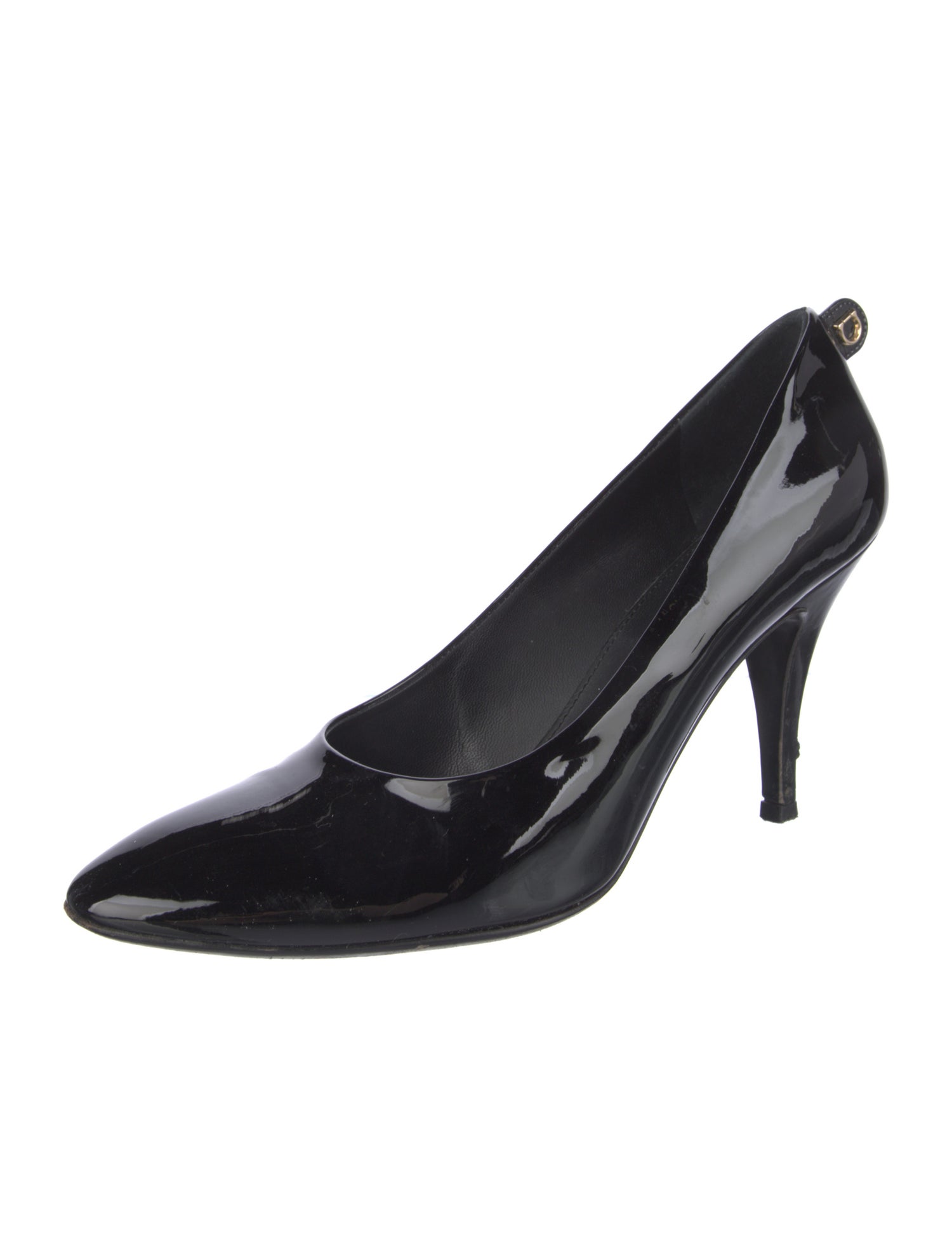 Salvatore Ferragamo Gancio Logo Patent Leather Pumps