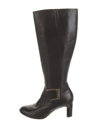 Salvatore Ferragamo Leather Riding Boots