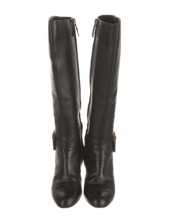 Salvatore Ferragamo Leather Riding Boots