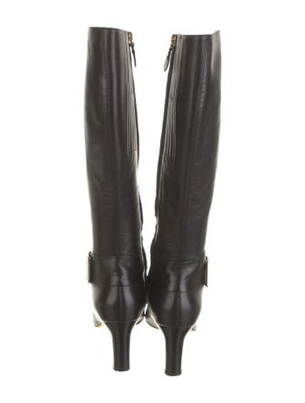 Salvatore Ferragamo Leather Riding Boots