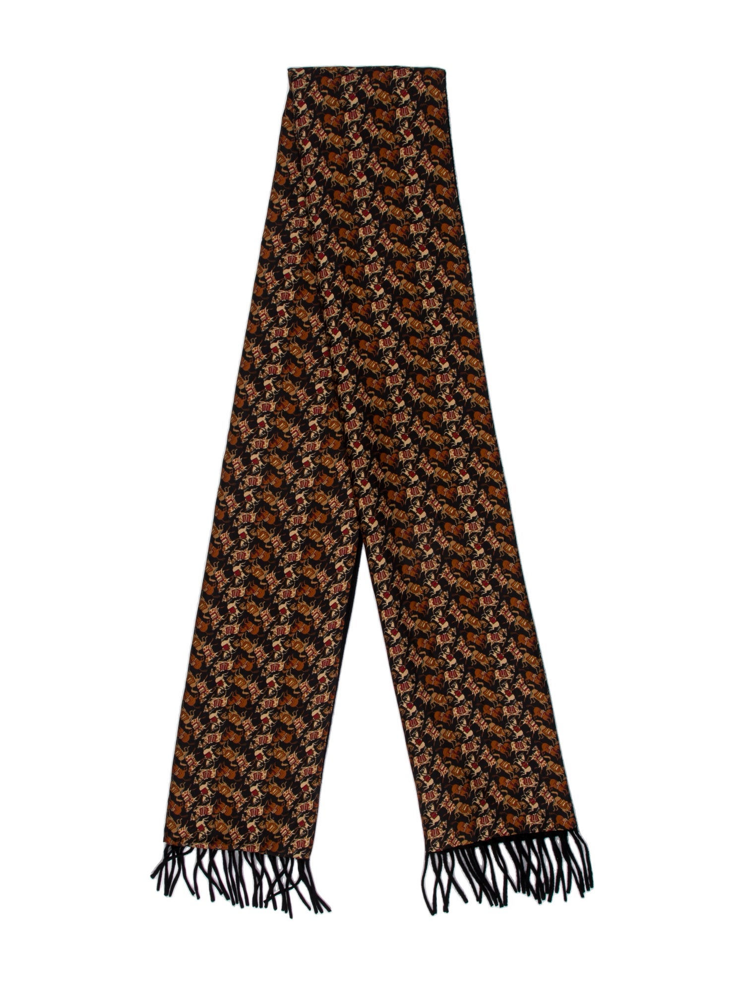 Salvatore Ferragamo Silk Printed Scarf