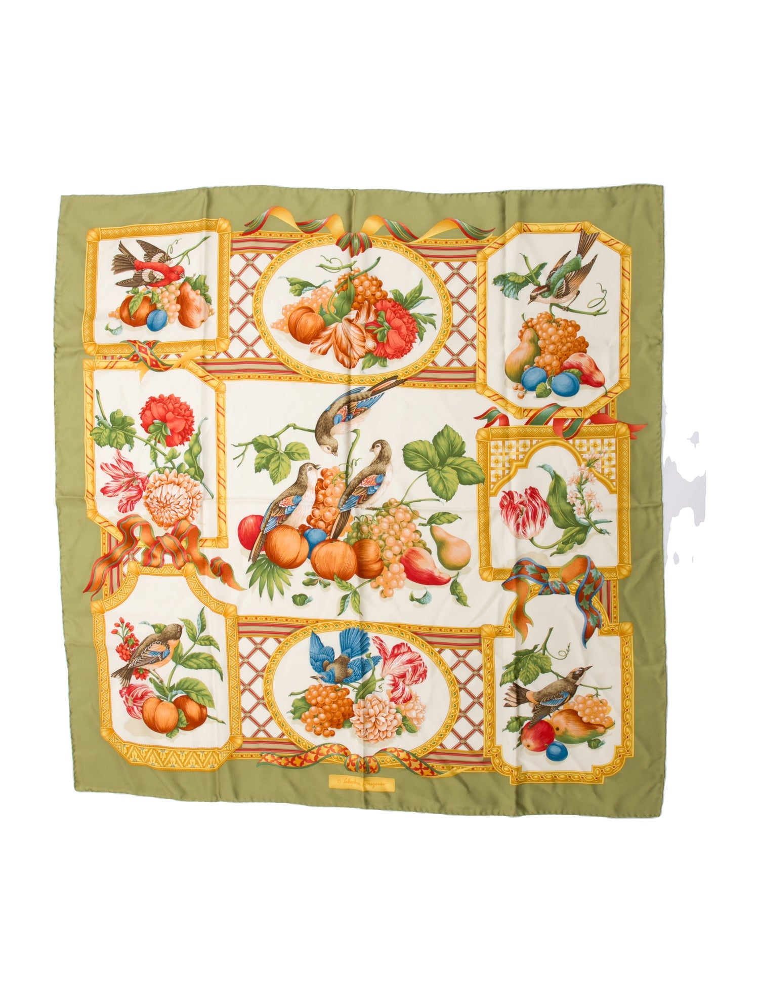 Salvatore Ferragamo Silk Printed Scarf