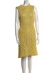 Salvatore Ferragamo Mock Neck Knee-Length Dress
