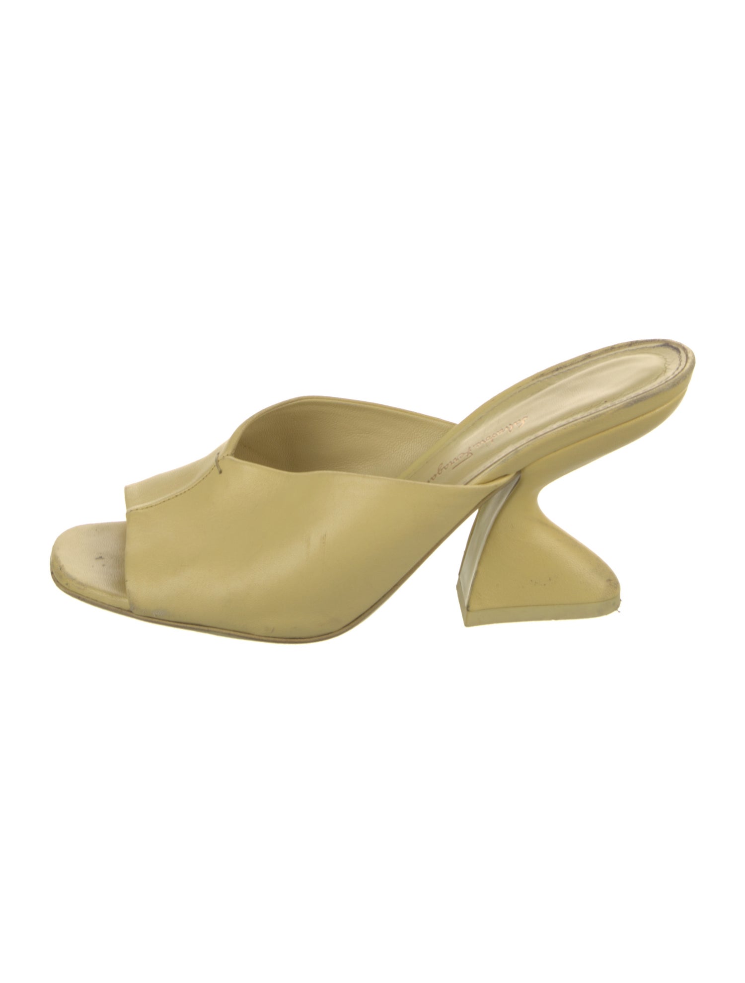 Salvatore Ferragamo Leather Slides