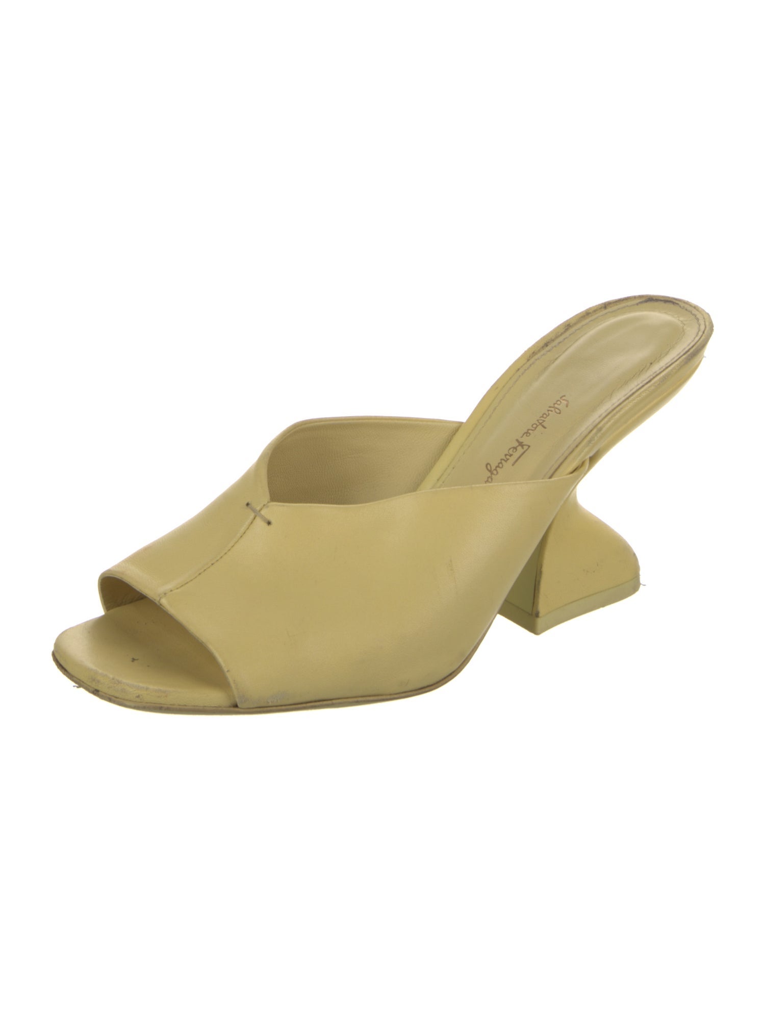 Salvatore Ferragamo Leather Slides