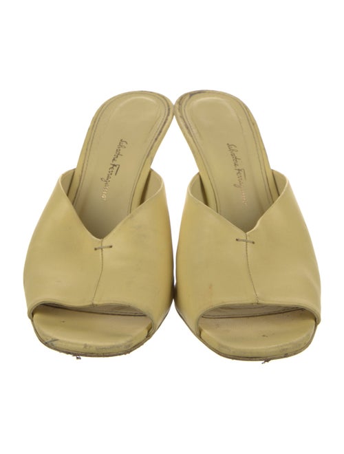 Salvatore Ferragamo Leather Slides