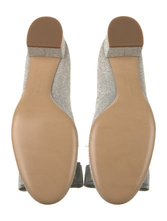 Salvatore Ferragamo Vara Bow Accent Glitter Pumps