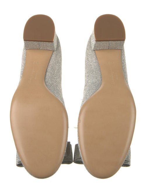 Salvatore Ferragamo Vara Bow Accent Glitter Pumps