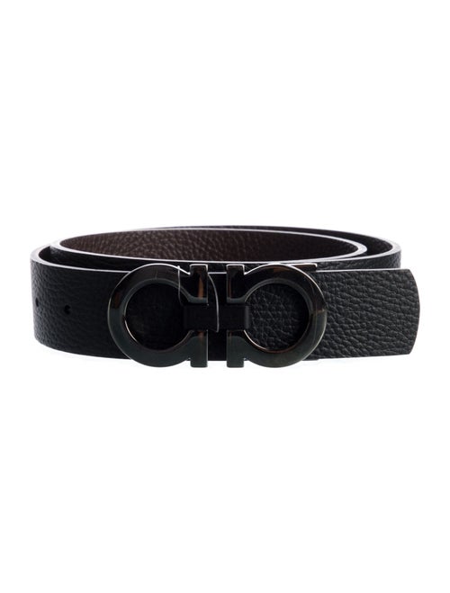 Salvatore Ferragamo Gancini Logo Leather Belt Kit