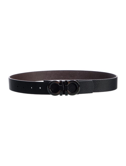 Salvatore Ferragamo Gancini Logo Leather Belt Kit