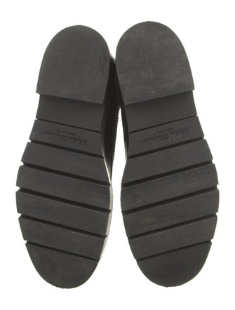 Salvatore Ferragamo Leather Combat Boots