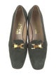 Salvatore Ferragamo Vara Bow Accent Suede Pumps