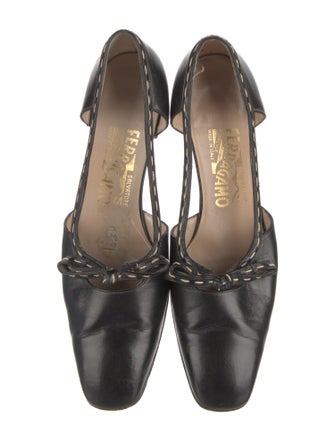 Salvatore Ferragamo Leather D'Orsay Pumps