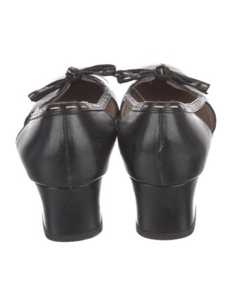 Salvatore Ferragamo Leather D'Orsay Pumps