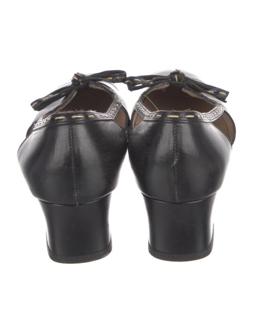Salvatore Ferragamo Leather D'Orsay Pumps
