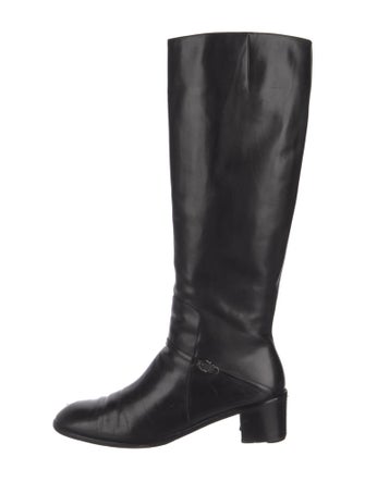 Salvatore Ferragamo Leather Riding Boots