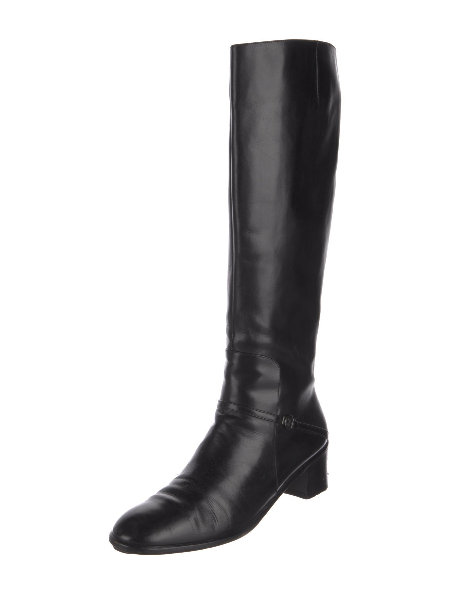 Salvatore Ferragamo Leather Riding Boots