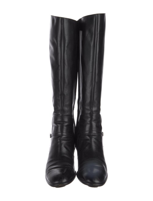 Salvatore Ferragamo Leather Riding Boots