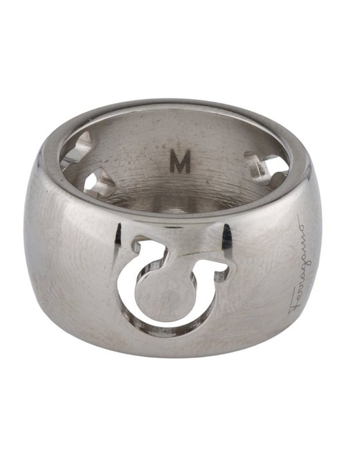 Salvatore Ferragamo Logo Band Ring