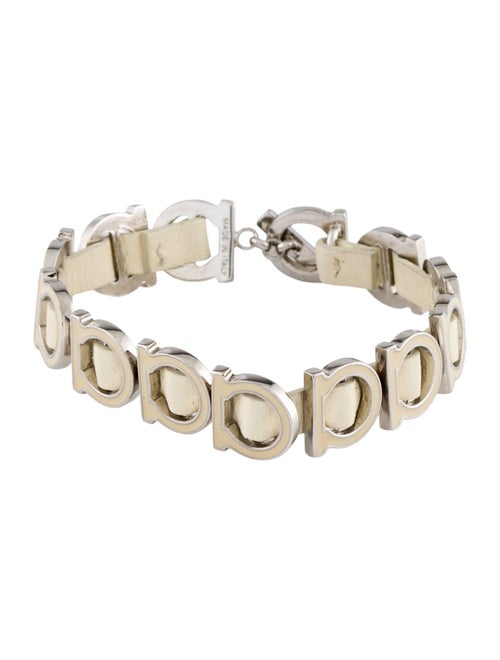 Salvatore Ferragamo Leather Gancini Bracelet