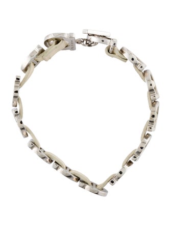 Salvatore Ferragamo Leather Gancini Bracelet