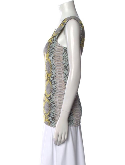 Salvatore Ferragamo Printed V-Neck Top