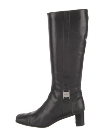 Salvatore Ferragamo Leather Riding Boots